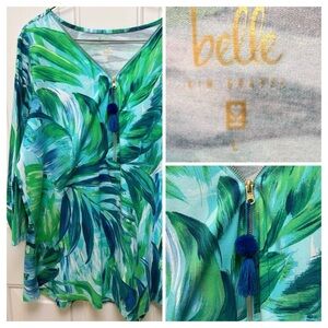 Belle by Kim Gravel Botanical Print Top